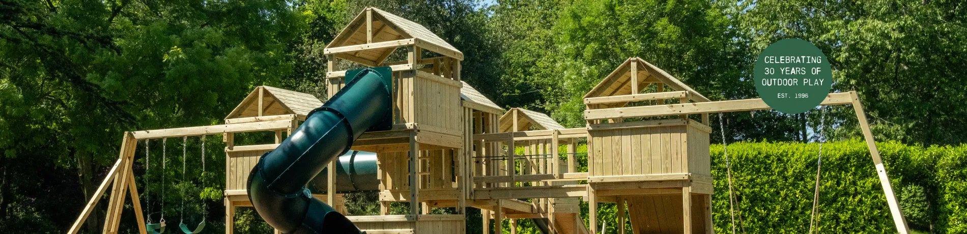 Wooden garden climbing frames slider image